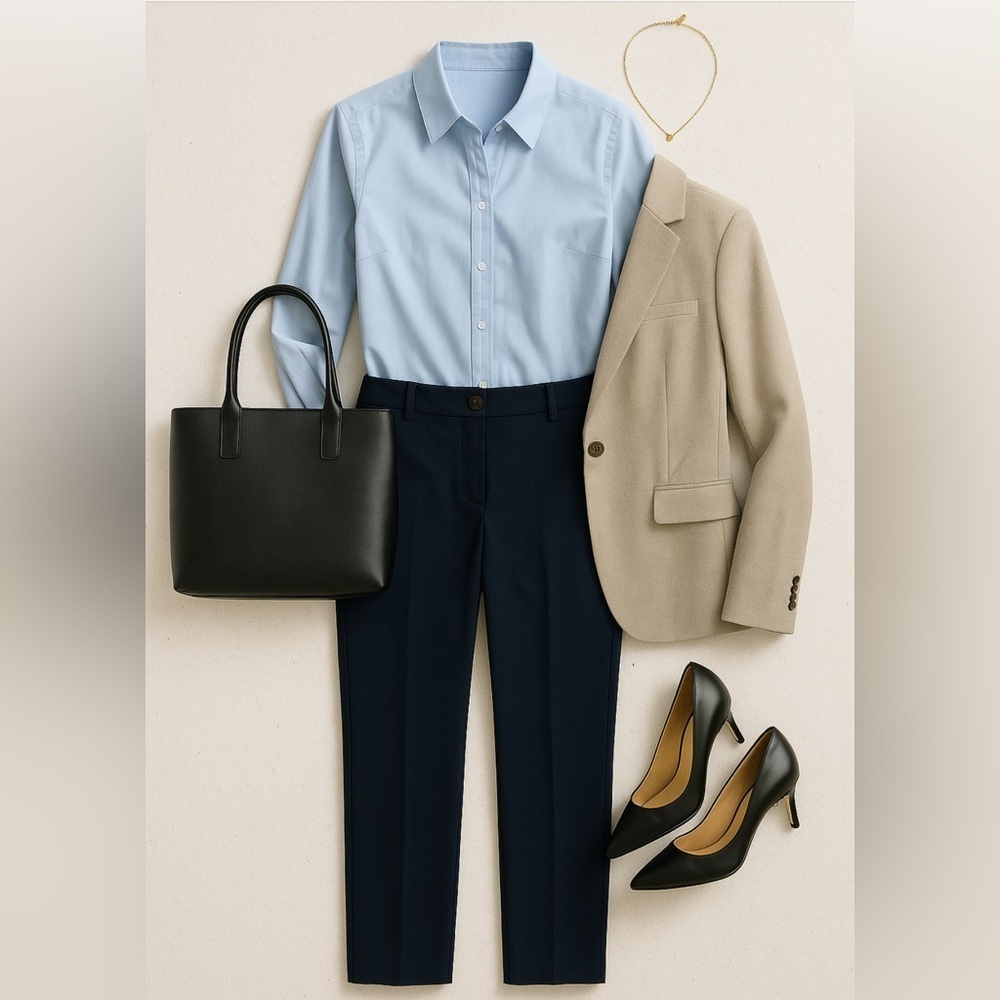 J. Crew Navy Straight Leg Pants